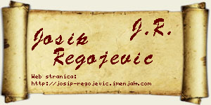Josip Regojević vizit kartica